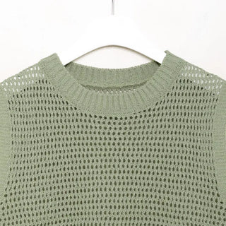 Basic openwork round vest