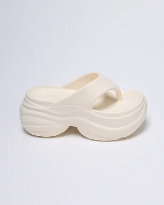 Volume high-soled flip-flops