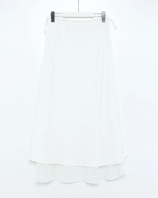 Polka Dot Chiffon Long Skirt