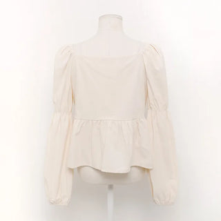Square neck blouse