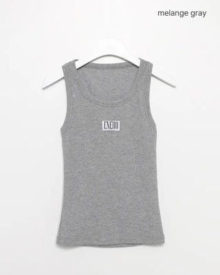 Bust One Tag Slim Rib Tank Top