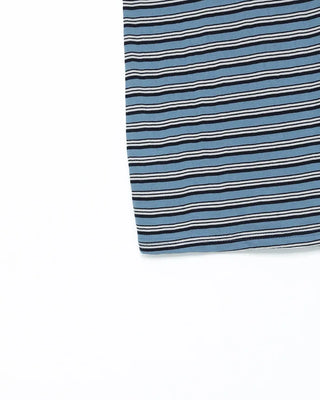Multi-striped short-sleeved T-shirt