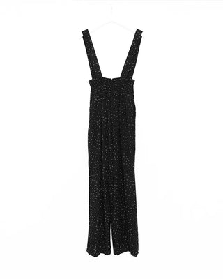 Pleated smoked overalls