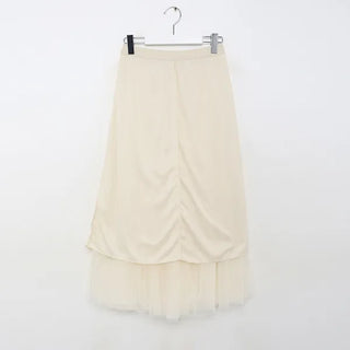 Chiffon flared skirt