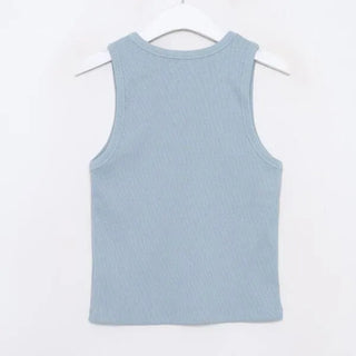 Simple ribbed tank top
