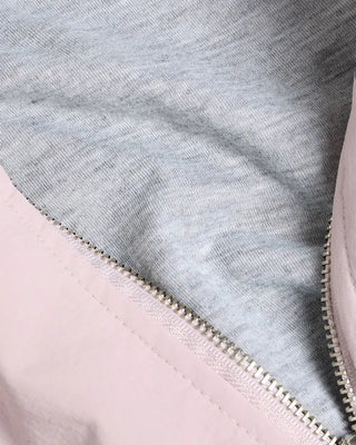 Nylon half-zip sweatshirt