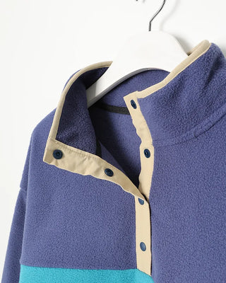 (Unisex) Two-tone fleece anorak