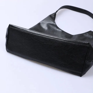 Faux leather tote bag