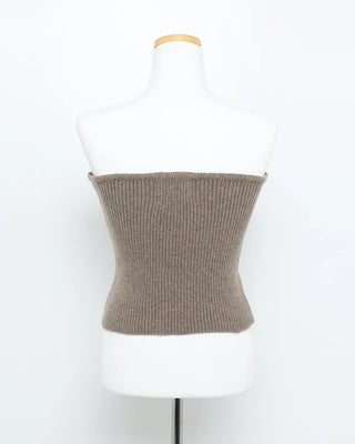 Ribbed sleeveless top