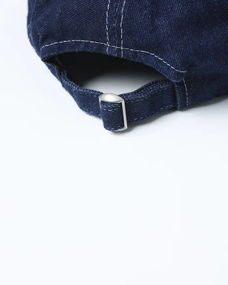 Lettering Denim Camp Cap