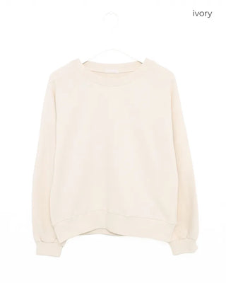 Stitched raglan sweatshirt