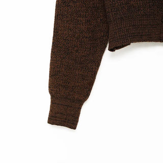 Big Collar Knit Cardigan