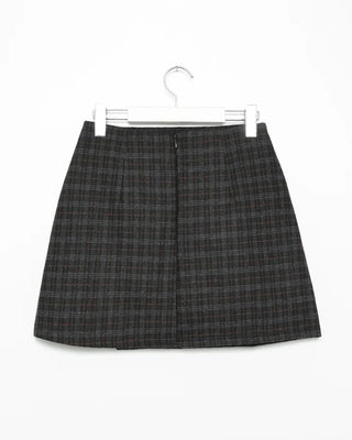 Checkered mini skirt