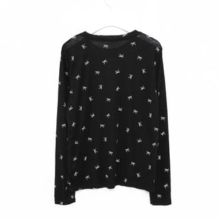 Ribbon Pattern Sheer T-Shirt