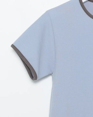 Cropped Ringer Half T-shirt