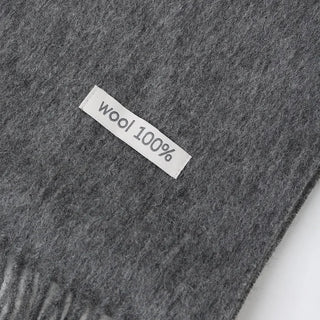 Plain wool scarf
