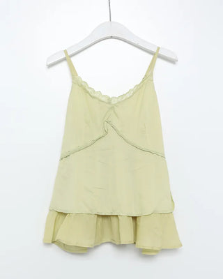 Lace frill camisole