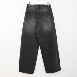 Vintage Wash Wide Denim Pants