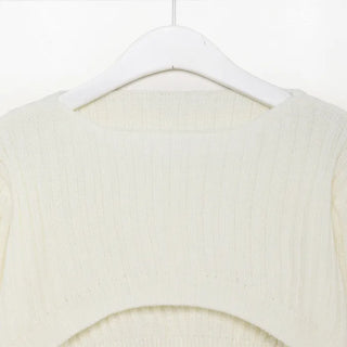 Cropped Rib Knit
