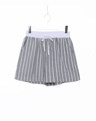 Striped sleeveless shirt and shorts set