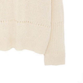 Boat neck sheer knit