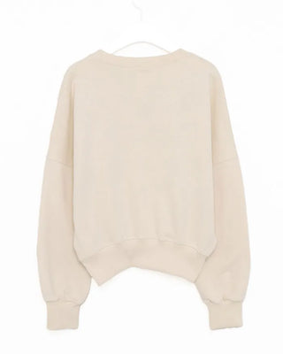 V-neck oversized sweatshirt