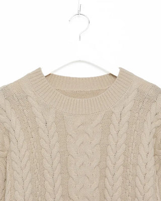 Cable knit sweater