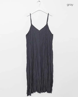 Wrinkle Camisole Long Dress