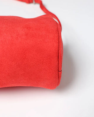 Suede mini handbag
