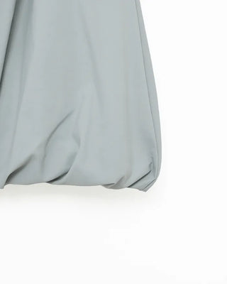 Elastic waist balloon nylon skirt