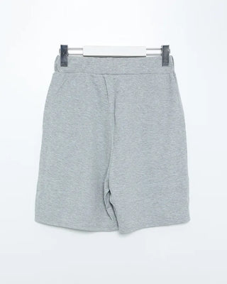 Easy High-Waisted Ribbed Shorts