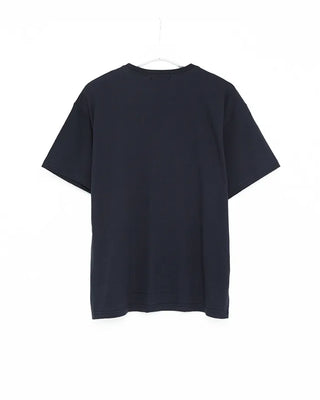 (Unisex) Number Patch Work Loose Fit Short Sleeve T-Shirt