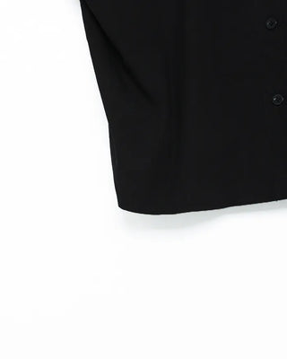 Puff-sleeve shirred shirt