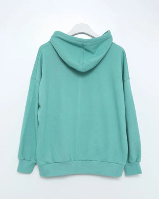 Oversized Basic Zip Hoodie