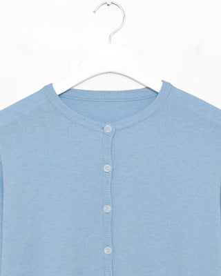 Ribbed Point Round Neck Cardigan