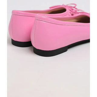 Shirred Ribbon Flat Shoes