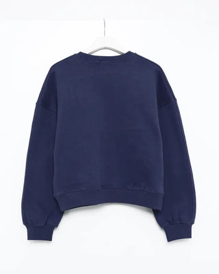 Fleece-lined colored sweatshirt