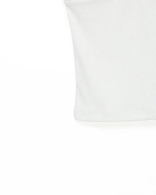 Shirred strap bra top