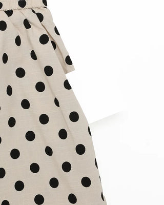 Patterned elastic waist shorts