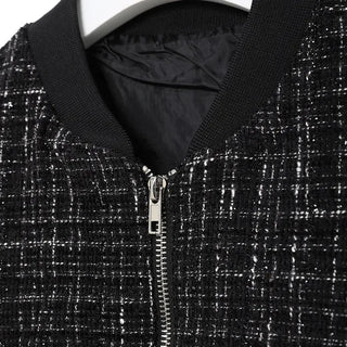 Tweed blouson jacket