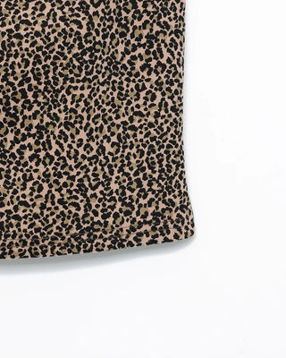 Leopard print semi-cropped camisole