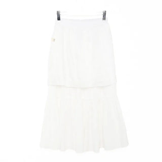 Frilled Can-Can Long Skirt
