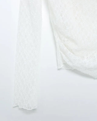 Lace off-shoulder and camisole set