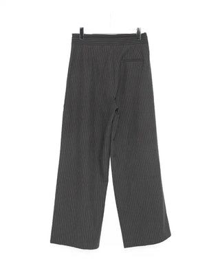 Striped string wide slacks