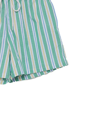 Patterned cotton shorts