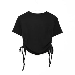 Waist Shirring T-shirt