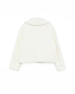 Colored boa jacket