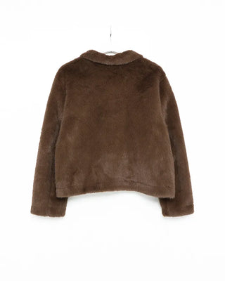 Colored fur jacket