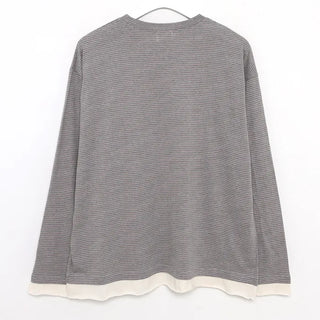 Striped Round Layered T-Shirt