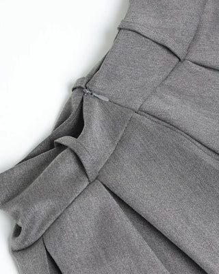 Box pleat mini skirt